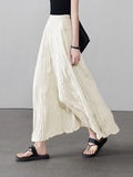 College Windy Rhusted Big Skirts Swollen Skirts Long Skirts ~ 2026 Spring New Thin 100-Fold A-Word Half-Body Skirt