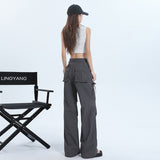 1607 Six-Color Summer New Fast-Drying Women's Trousers Tight Rope High Waist Wide Feet Tall Tall