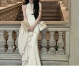 Lazy Shawl Dress With Shawl Dress In Autumn Design Of Fishtail Cheongsam Knitted Dress