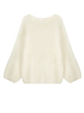 Ma Hai Mao And Female Star Import Ultra-Young Horse Sea Series Loose Long-Sleeved Velvet Sweater