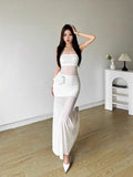Cool Feeling Pure Lusty Hottie Three-Dimensional Rose Mesh Spliced Bra Dress Woman Slimming Dress