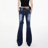 YC& Low-Rise Flares Elastic Spring And Summer Jeans Women & Trousers Length Summer Thin High Lengthened Version