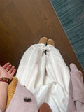 Simple Korean Version Of Lazy Windy Feeling Sky Silk Wide Leg Pants Women Summer Thin Loose Thin Thin Thin Thin Thin Thin Waist Leisure Pants