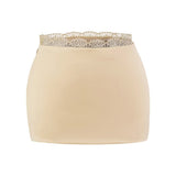 Pure-Wanted Pink Lace Skirt Girl Summer New Hot Girl's Ass Short Skirt High Waist Thin Sexy A-Character Skirt