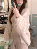 Tuscan Autumn_Warm Alpaca Sheep Heavy Hand Hook Thick Needle Big Open Shirt Denllium Coat Autumn