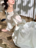 [Floating Half Day] High-Level Design Slender Lace A Fishtail Skirt Suit