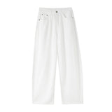 HYS/2026 Spring New & Breathy Soft Linen Cotton Leg Micro-Cut Jeans