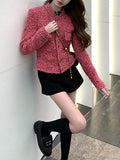 Du Le Li Encounter The Ancient Knight Small Fragrant Wind Waist Coat Early Spring And Autumn Coat Thin Coat Woman