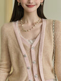 Saian Fragrant Breeze Haleece Two Small Fragrant Sweater Knitted Cardigan Two Sets Of Top Coat Women