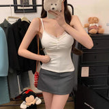 791 # People Cotton Thin V-Neck Lace Slings Women's Spring And Summer New Domestic Vacation Vest Design Sleeveless Top
