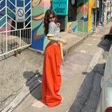 YC& Vintage High- Waist Loose Legs Pistones Night Spring And Summer Hundred Straight Sleety Sleeches Women's New