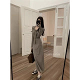 Early 2025 New Niche Design Sense Fashion Thin And High-Waisted Dress Waist French Temperament Dress