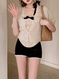 Beauty Ambitious Fifi Cardigan Ancient Lace Corset Sexy Pure Lust T-Shirt New