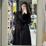 Autumn And Winter New Temperament Of This Coat In The Long Design Sense Of Fashion Loose Small Fragrant Hair Coat Women's Clothing
