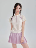 Yan 2026 New Peticiangy Sports Split Swimsuit Fashion Tennis Style Korean Student Skirt Flat-Angle Swimsuit
