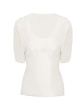 Yarn Drawing Small Lace Knitted Loose Knitted Coat Shoulder Temperament Design Top