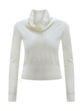 Know-Heart Sister Winter New 48 100 Wool High Collar Inside Knitted Solid Color Collar Bottom Shirt Top Woman