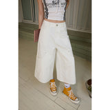 YC&Retro Loose-Legged Trousers With A Long-Pocket Spring And Summer Jeans Woman
