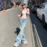 YC& Vintage Low-Rise Tice Trousers Slimming Spring And Summer Jeans Women & Trousers Lengthened