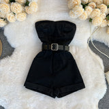 Brassing Fit Panty Women's New High-Rise Thin Leg Shorts Small Casual Jumpsuit Hottie Trousers