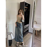 1019 # One Cup Sling Small Vest Woman Lazy Thread Cotton Inside And Outside Wearing A Slimmed Hottie Thin Summer
