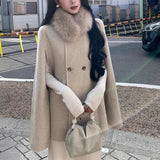 Wool Double Side Of The Cloak Of Wool, The Coat Of Women's Autumn And Winter Short Coat