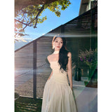 2025 New Oxygen-Permeable Skirt With Romantic Atmosphere Knitted Throbbing Dress Women's High-End Holiday Dress