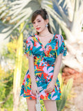 Yan 2026 New Women's Dress Dress Korean Version Of Conservative Belly Thin Chest Gathering Hot Spring Swimsuit