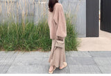 You/ Small Proportion Of Rabbit Velvet Fishtail Knitted Half Skirt ~ Temperamental Delicate Girl Autumn Straight Half Dress Long