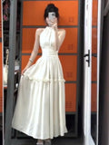 French Gentle Wind White Sleeveless Neck Vest With Joint Dress Women's Summer 2025 New Waist Dress