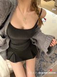 696# Summer With Chest Cushions Small Sling Vest Women Tight Body Pure Desire To Wear Inside And Outside The Bottom Of The Bottom