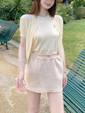 Sakura Island Clear_Save The Wardrobe Of The Slack Feeling Old Money Wind 100 Linen Half Skirt Short Skirt