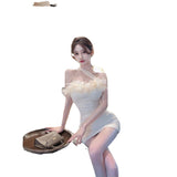 French Temperament Pure-Temperate Tective Dress Women's Autumn And Winter New Design Feel Tight-Backed Ass Short Skirt