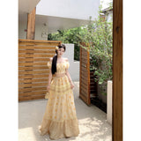 2025 Little Daiss ¡¤ Seaside Vacation Sky Silk Embroidered Breast Coat / Heavy Industry Rope Half-Dress