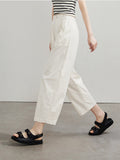 Special Counter Quality 2025 Summer New Loose Thin High Waist Commuting Nine Casual Broad-Legged Pants Balloon Pants