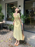 2025 No Fire New Large-Size Summer Vacation Lace Crumice Sweet Thin Gentle Dress Woman