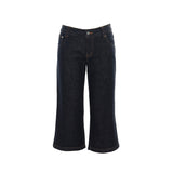Vintage Low-Rise Trumpet Trousers Slim Thin Seven-Point Trousers Summer New Micro-Horn Jeans Woman