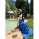 2026 New High-End Loose Lazy Sexy French Sling Skirt Holiday Dress Design Style