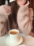 You/Focus-Losing Flower Yarn Baby Mahian AB Yarn Girl Loose Gentle Lazy Sweater
