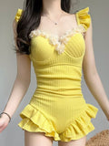 2026 New Triangle Swimsuit Female Shading Thin Beach Resort Spa Swimsuit Swimsuit