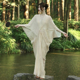 Chinese Fried Color Style Three-Dimensional Cutting Asymmetric Design New Chinese Dress