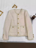 2026 Spring And Autumn New Small Fragrant Coat Female French Name Hair, Single Coat High-End Temperament Coarse Flowers