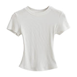 Kardashian's New Short-Sleeved T-Shirt With Spring And Summer Sexy Ants Round-Neck Tight-Up T-Shirts