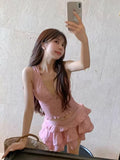2026 New Swimsuit Women's Split Skirt Conservative Cover Belly Thin Fresh In Wind Hot Spring Holiday Swimming