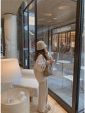 Resurrection Line ~ 48 Double-Sided Weaving Method Beloved Knitted Trousers Straight-Tight Hanging Casual Pants Woman