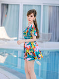 Yan 2026 New Women's Dress Dress Korean Version Of Conservative Belly Thin Chest Gathering Hot Spring Swimsuit
