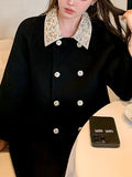Miu Is A Thousand Gold Wind Two Double-Sided, 100 Wool Black Coat Female Senior Hair Coat Coat