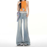 The Elastic Micro-Tlave Jeans Women In The Spring Of 2026 New Non-Legged Tug Trousers Summer Thin