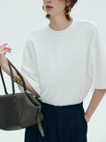 Gauck Heavy Cotton Knitted Spliced 100 Silk Silk Scarves Fashion T-Shirt