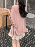 Summer Playful Cute Seaside Vacation Acetic Sling Vest Casual Suit Woman